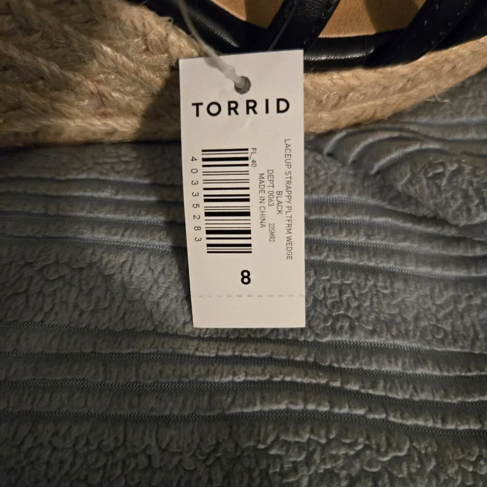 Laceup Strappy Platform Wedge (WW) - Picture 3 of 6